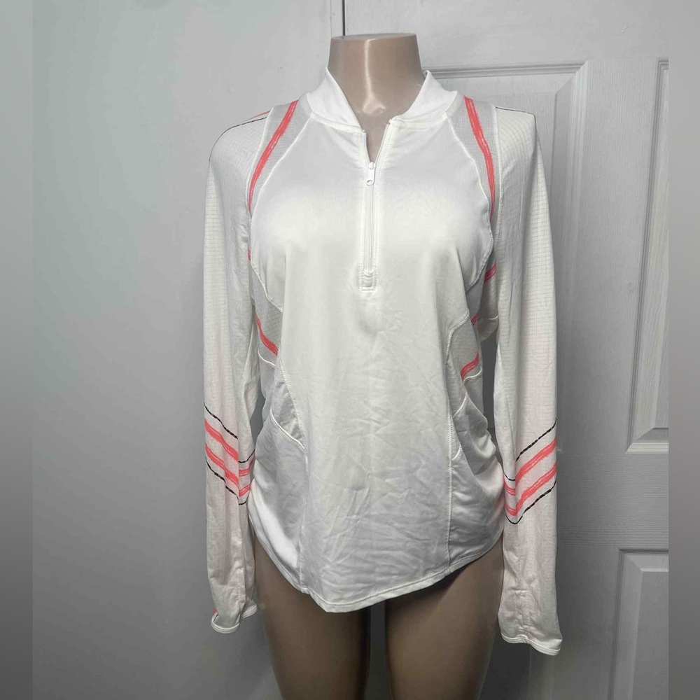 Lucky in Love White and Pink Long Sleeve Jersey